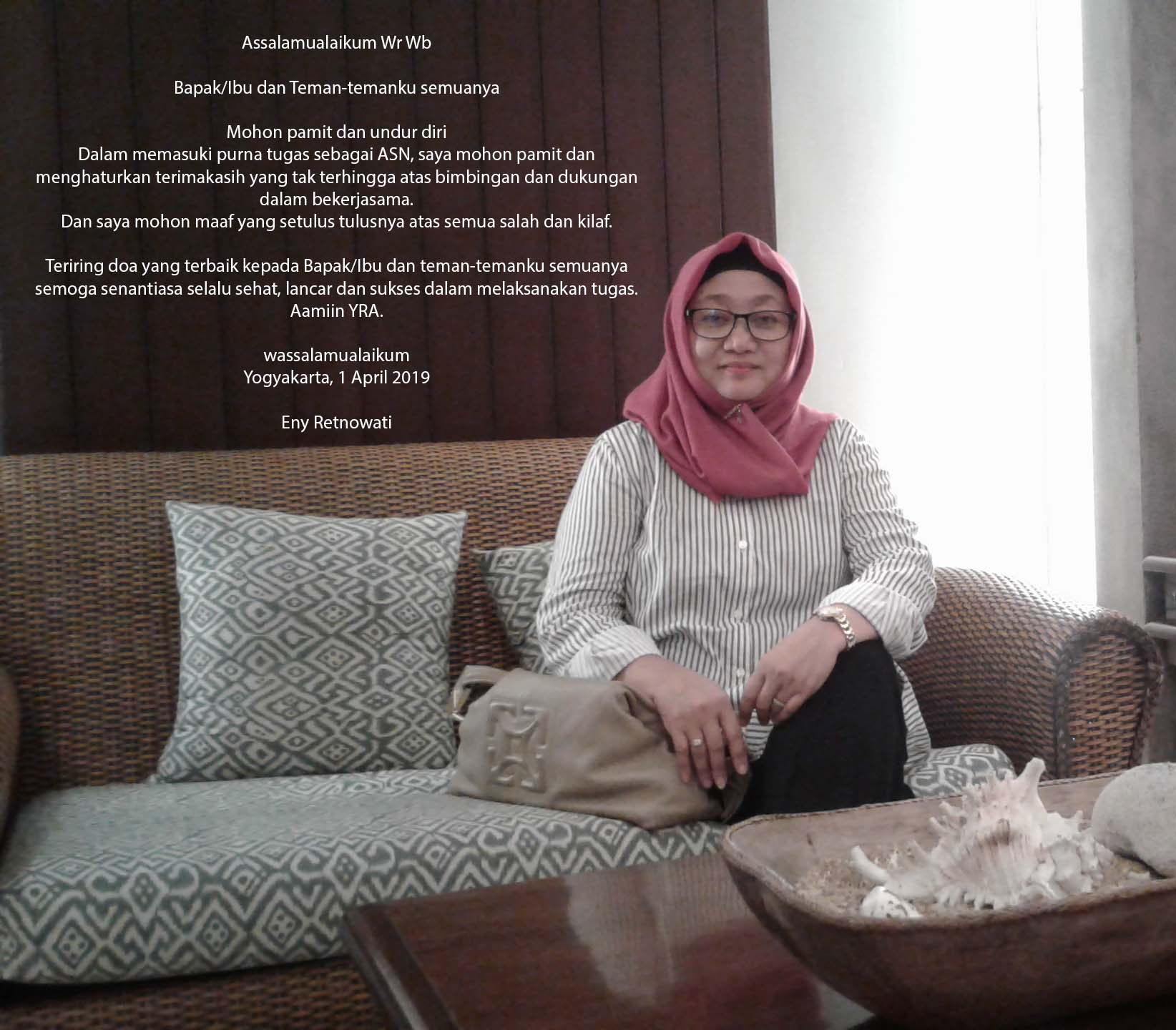 Perpisahan Purna Tugas Plt. Kepala DPPKB Kota Yogyakarta, Ibu Eny Retnowati