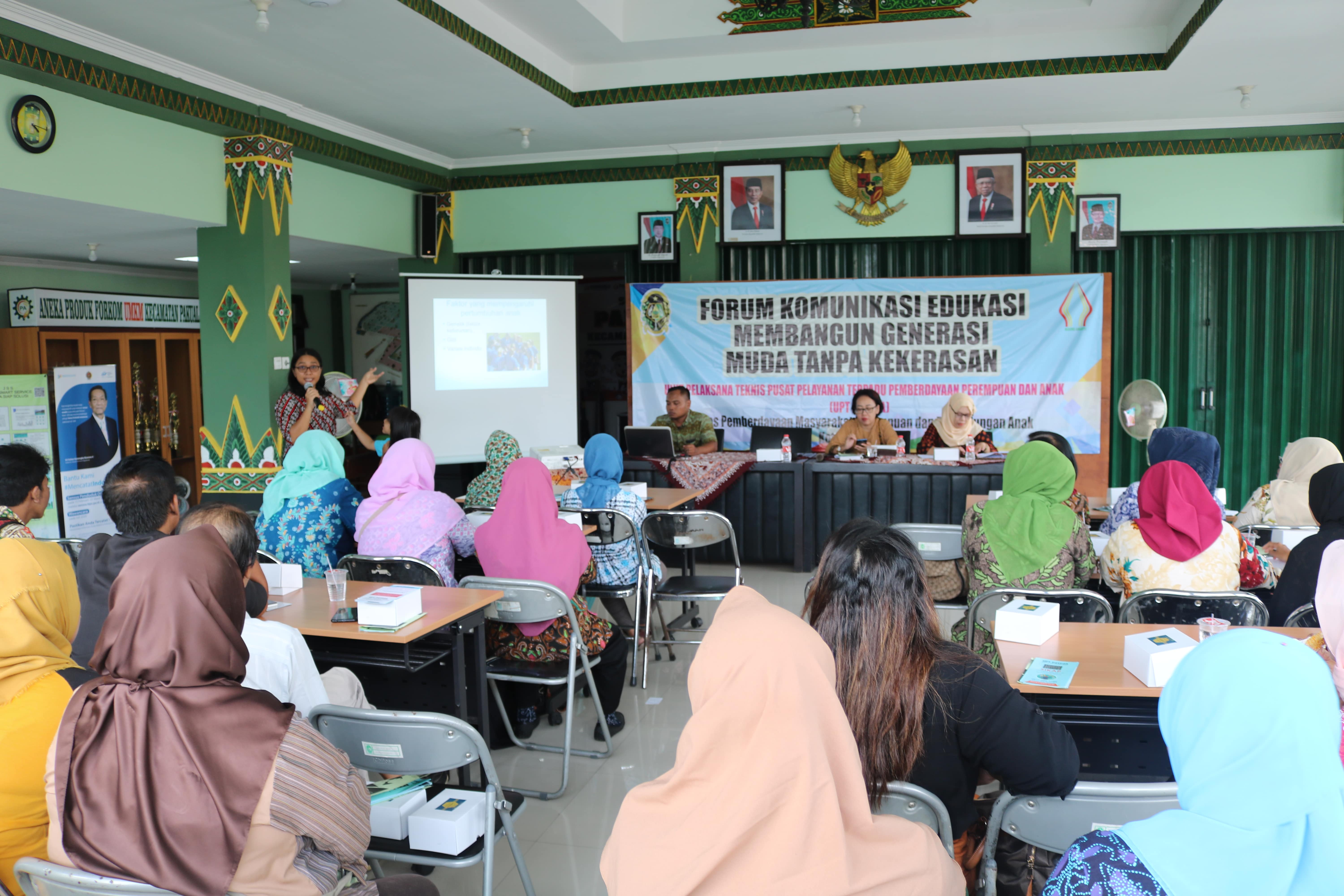 Forum komunikasi edukasi membangun generasi muda tanpa kekerasan di kecamatan Pakualaman.