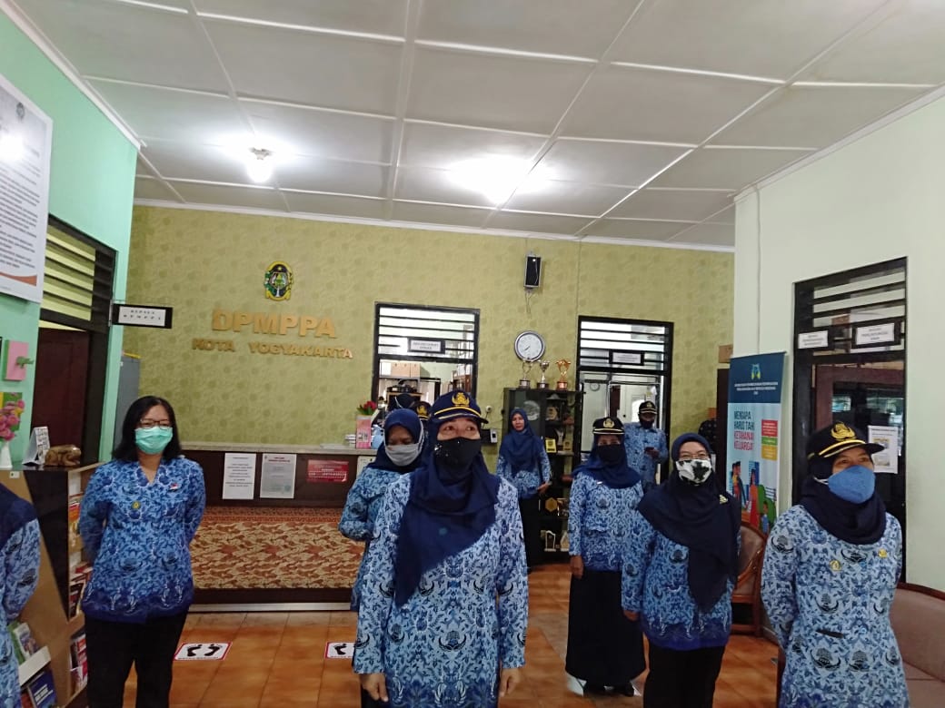 Pelaksanaan Upacara Virtual 17 September  2020  DPMPPA Kota Yogyakarta