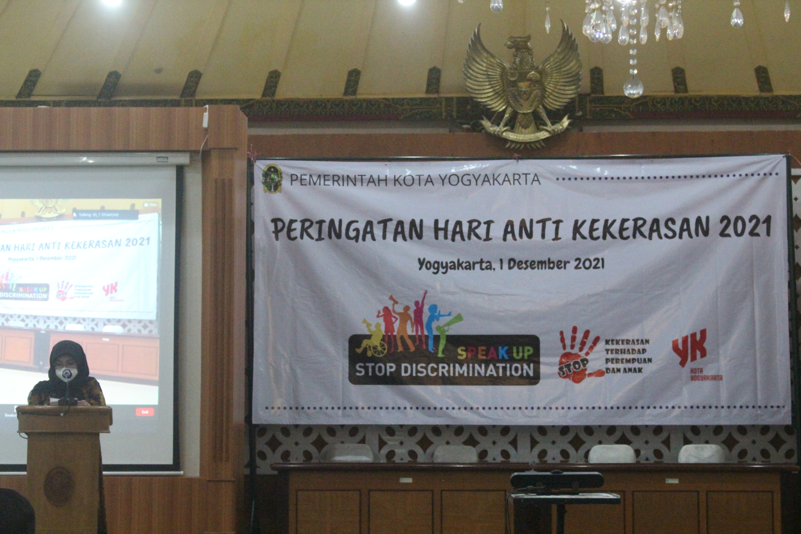 Sambutan Ketua FPKK Kota Yogyakarta pada Peringatan Hari Anti Kekerasan terhadap Perempuan  Kota Yogyakarta Yogyakarta, 1 Desember 2021