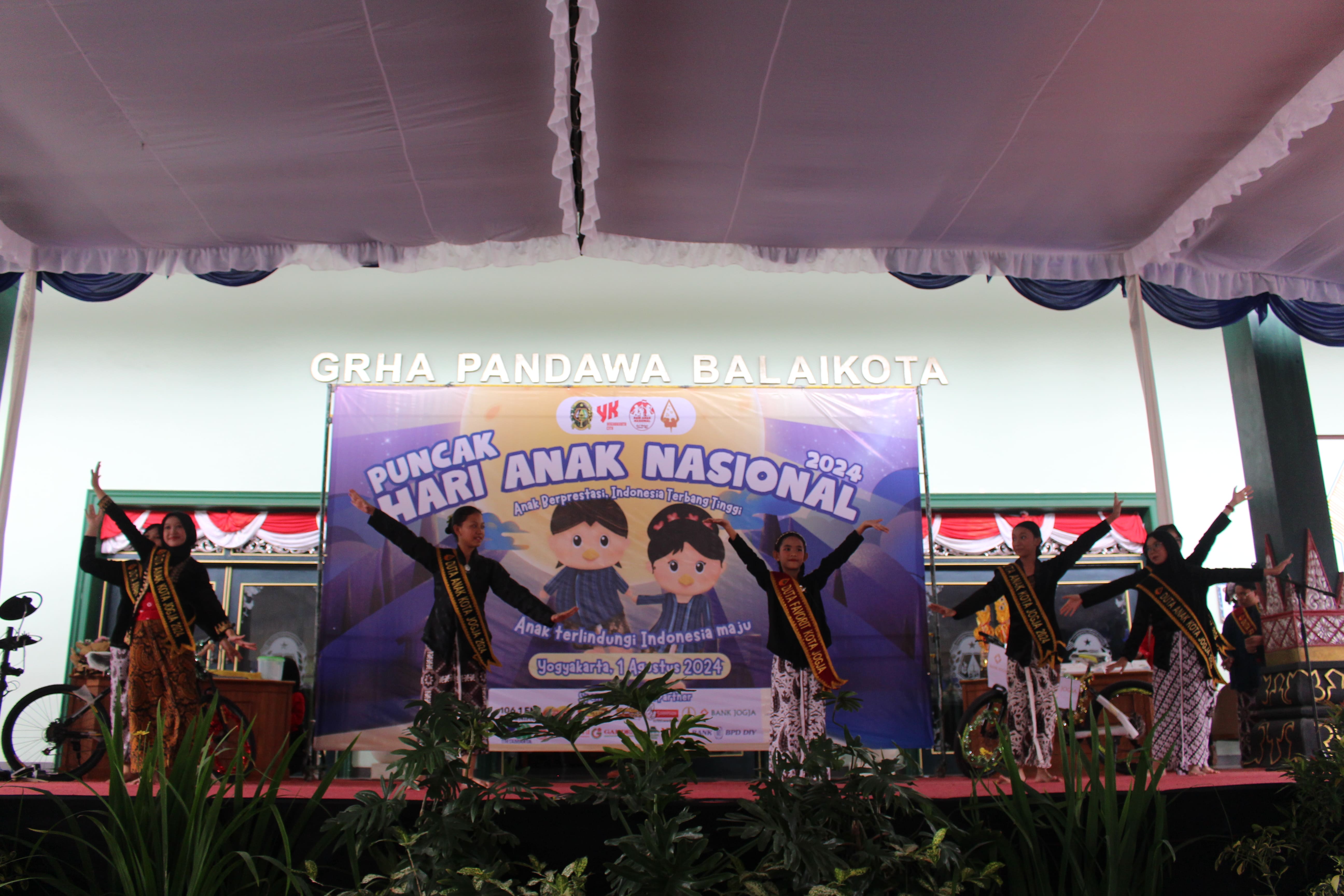 Puncak Peringatan Hari Anak Nasional Kota Yogyakarta Tahun 2024  'Anak Terlindungi, Indonesia Maju'